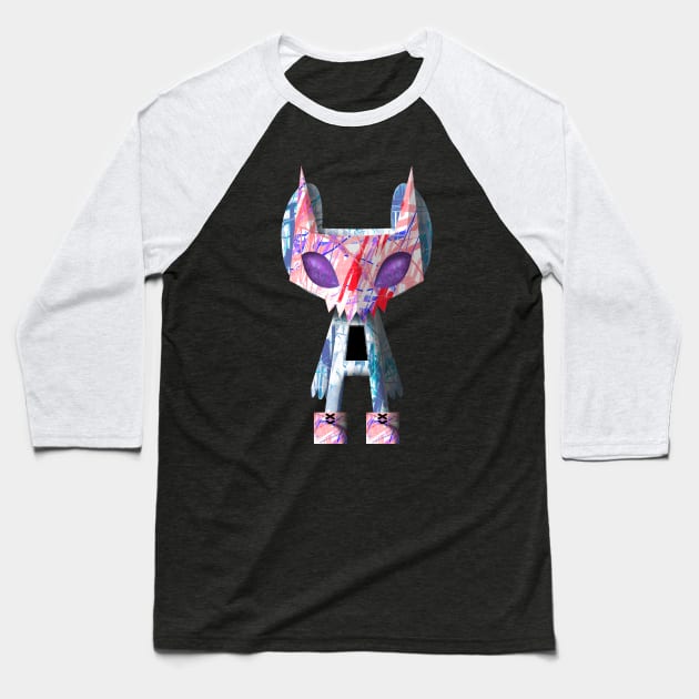 The Mask Cat DRAGON ACE Baseball T-Shirt by chachazart